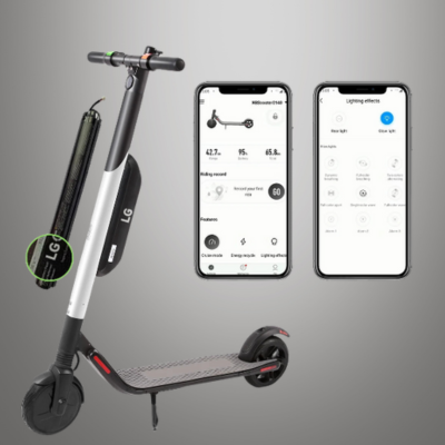 Trottinette Électrique Segway ES4 36V, 25 km/h, IPX6 Étanche pour Adultes