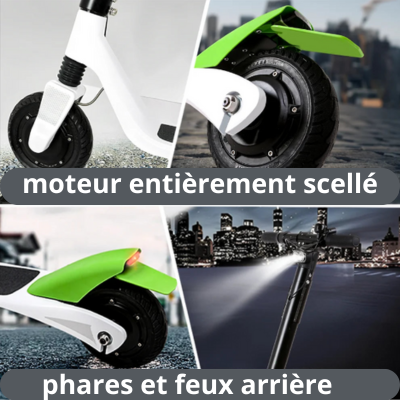 Trottinette Électrique ES2 LIME 30 km/h, Autonomie 40 km, Étanchéité IPX6, Pour Adultes et Ados