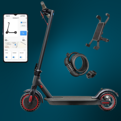 Trottinette Électrique 350W Pliable avec Batterie 36V 10.4Ah et Application pour Adultes