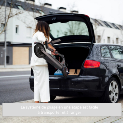 Trottinette Électrique 350W Pliable avec Batterie 36V 10.4Ah et Application pour Adultes