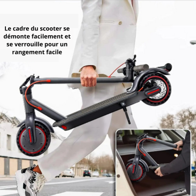 Trottinette Électrique 350W Pliable avec Batterie 36V 10.4Ah et Application pour Adultes